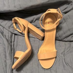 Shoes worn once. 4 inch heels.